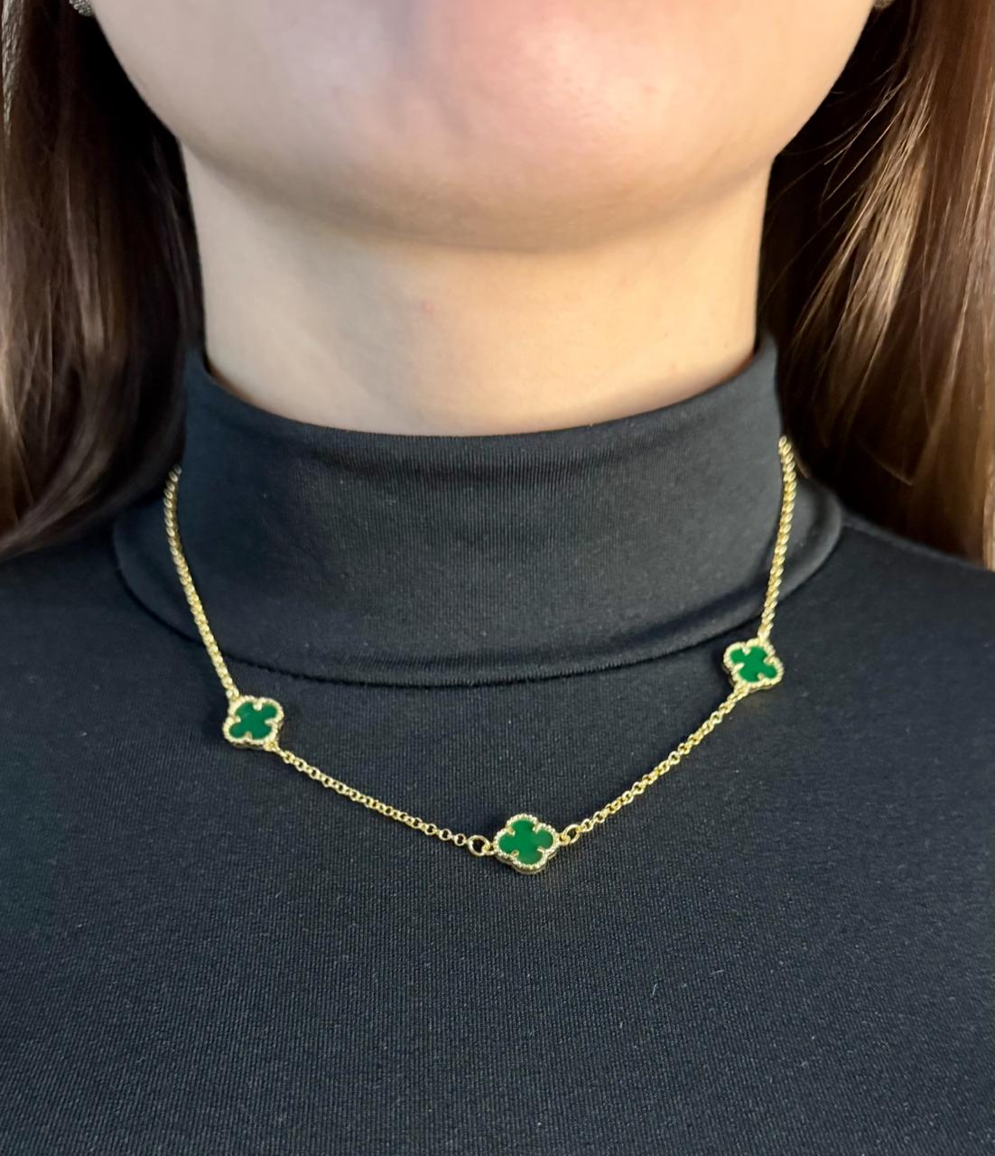 CORRENTE TREVO P LISO VERDE + EXTENSOR