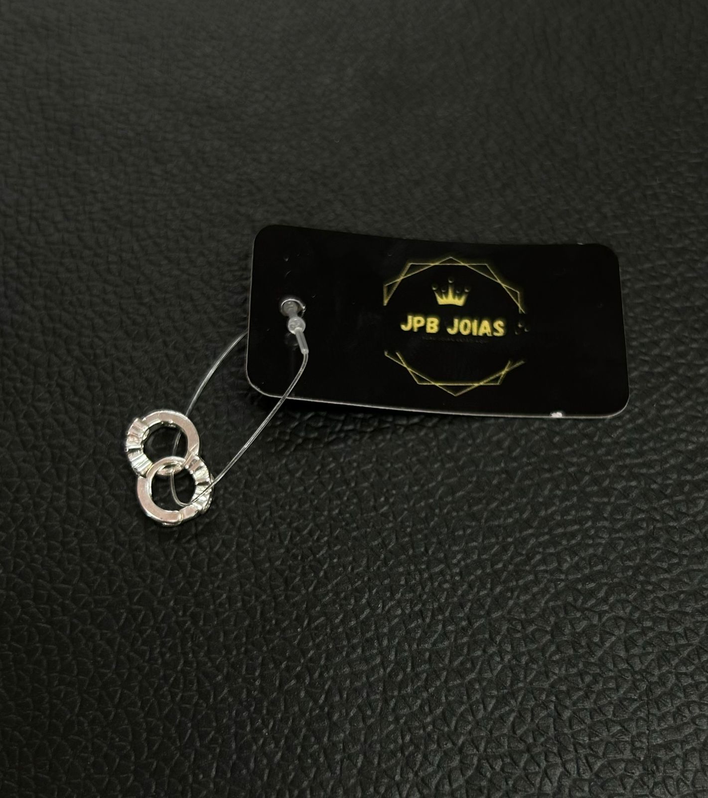 ARGOLA PP COM ZIRCÔNIA CORAÇÃO BANHADA PRATA