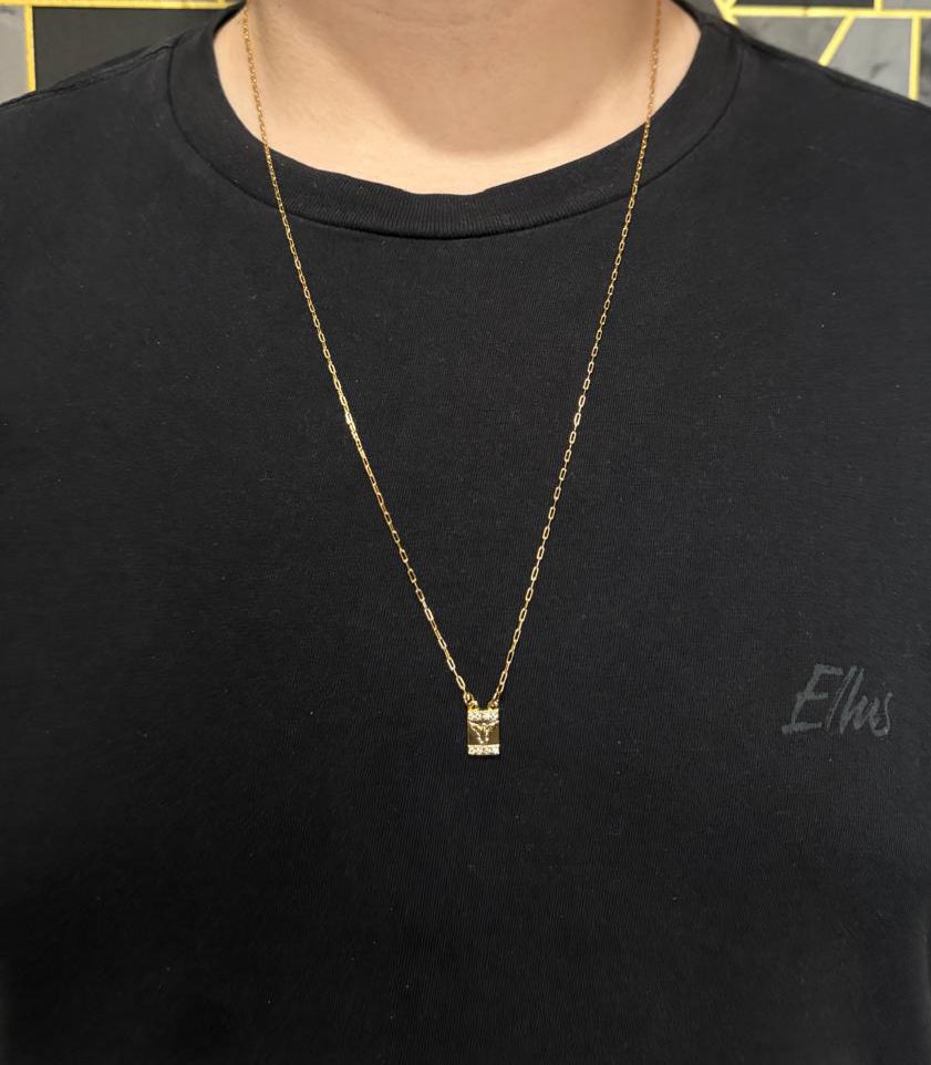 ESCAPULÁRIO CADEADO 1MM POMBA PAZ