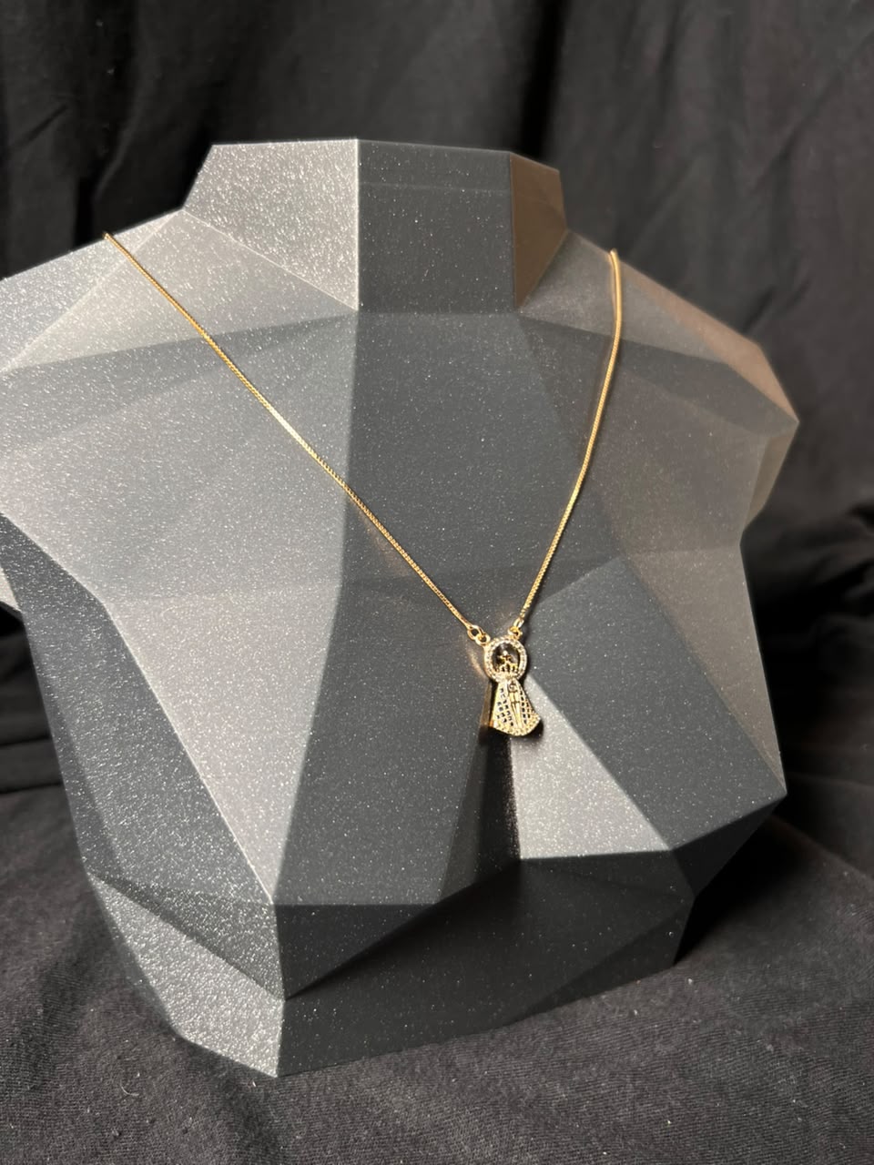 ESCAPULÁRIO VENEZIANO 1MM + PINGENTE NS ZIRCÔNIA